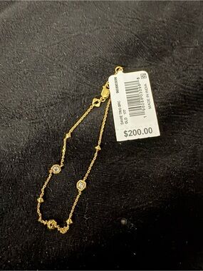 Kendra Scott Gold Crystal Station Bracelet